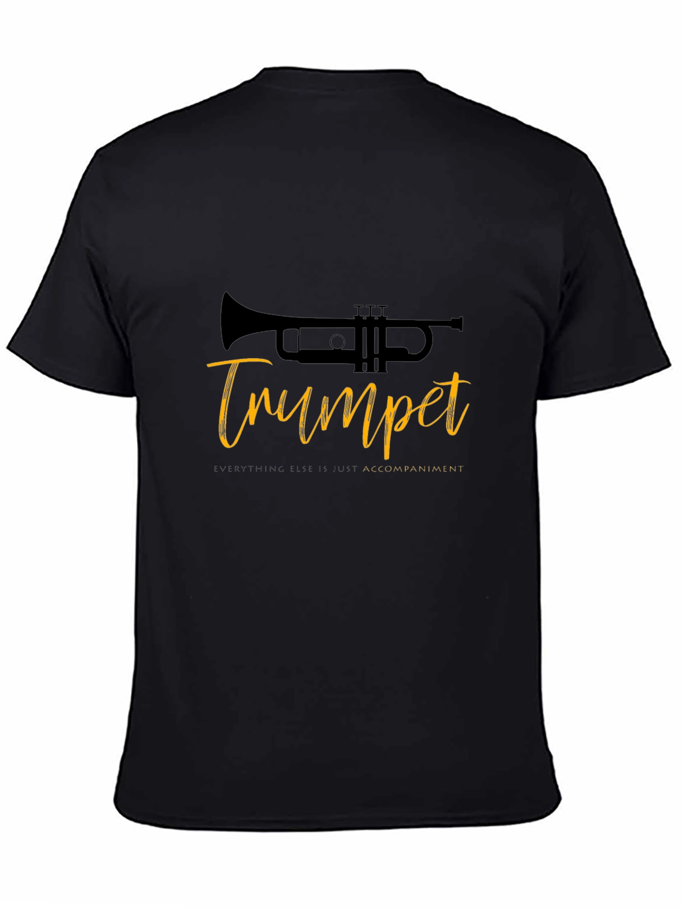 Trumpet Tee: Music Lovers Black T-Shirt