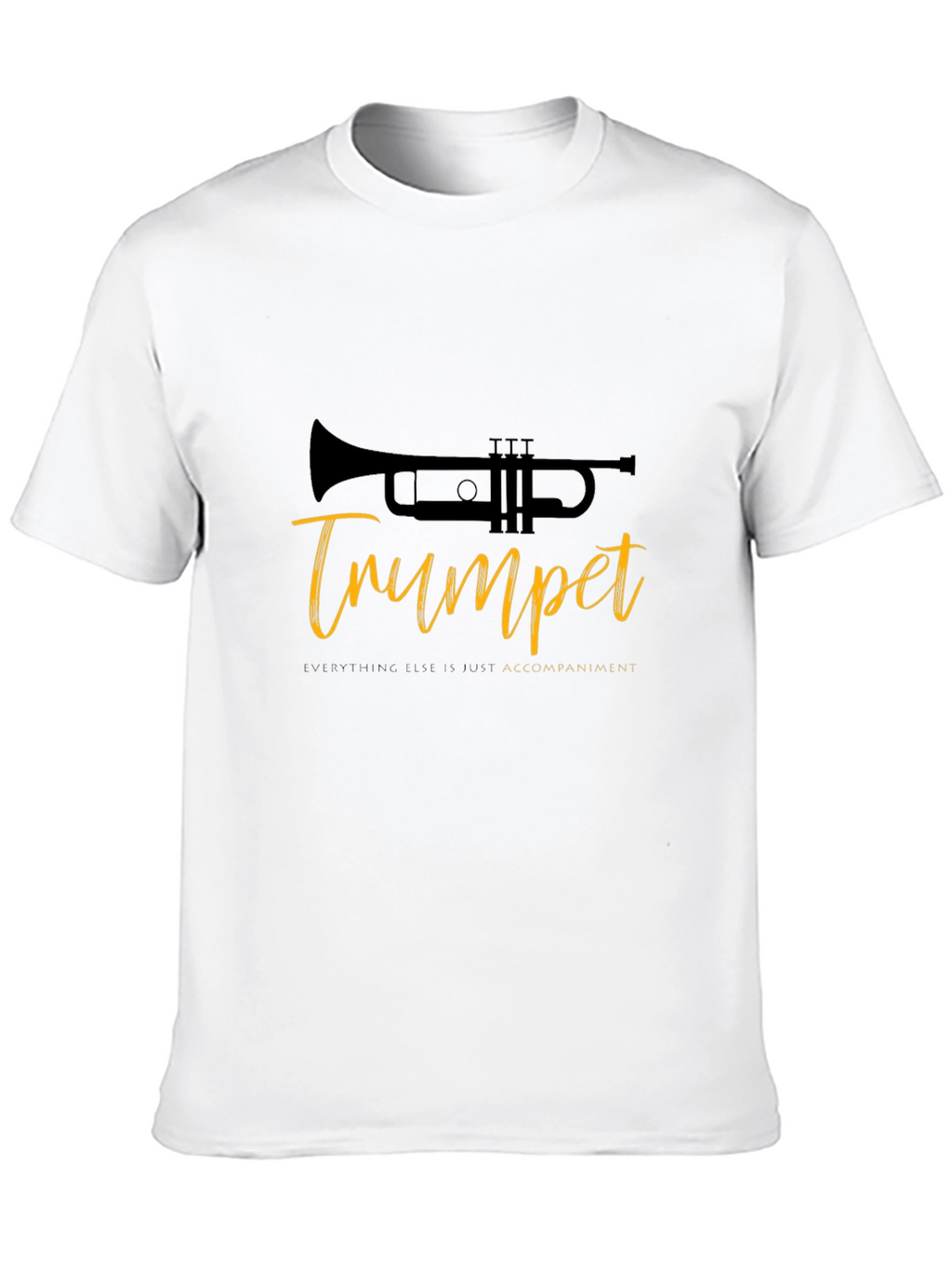 Trumpet Tee: Music Lovers Black T-Shirt