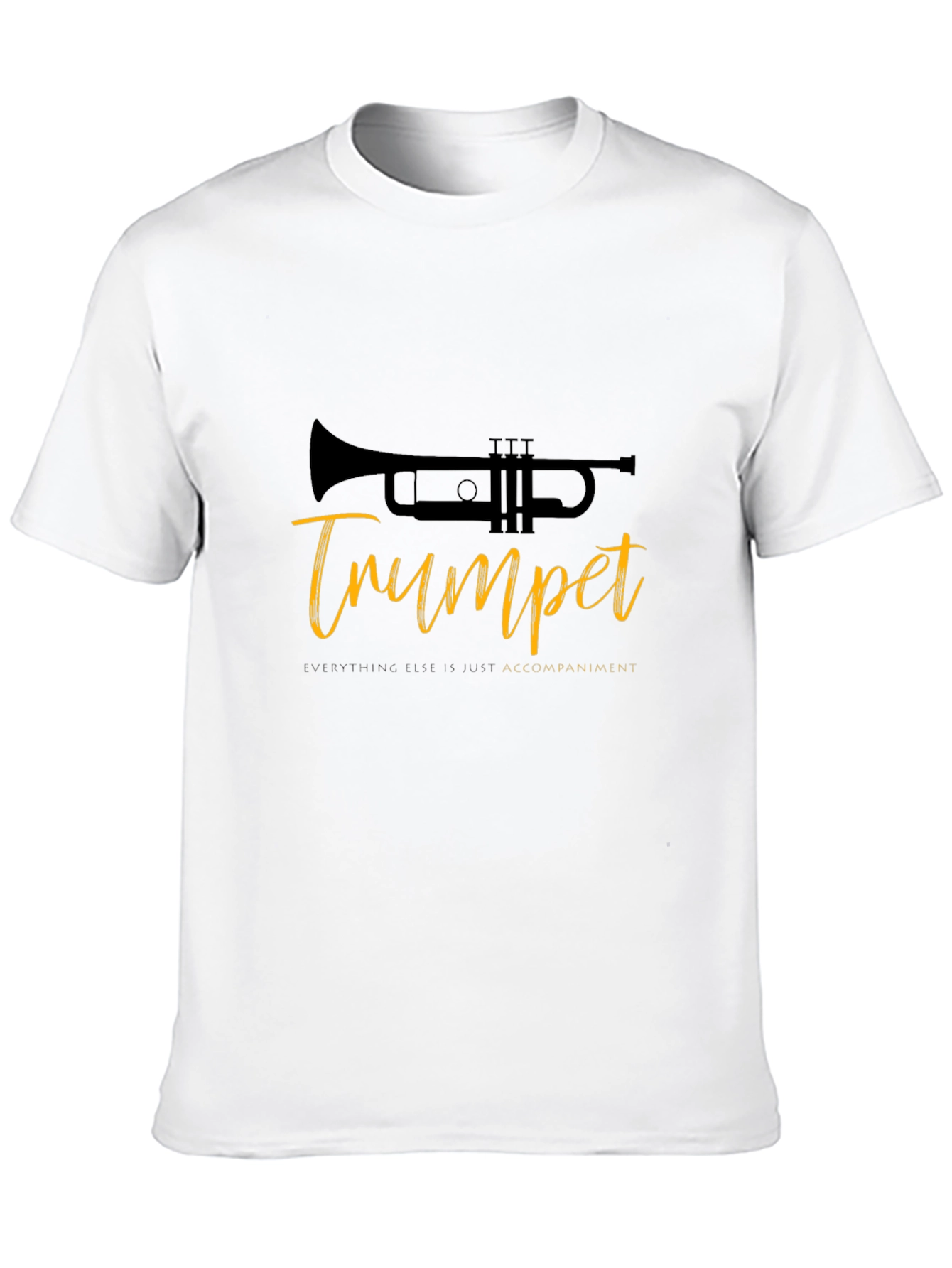 Trumpet Tee: Music Lovers Black T-Shirt