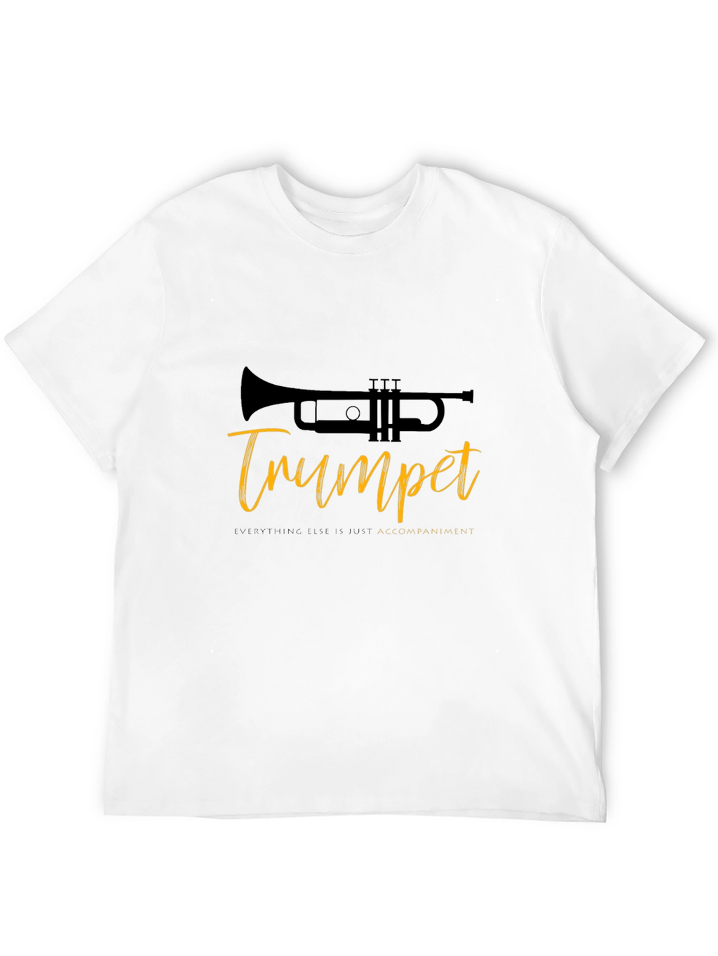 Trumpet Tee: Music Lovers Black T-Shirt