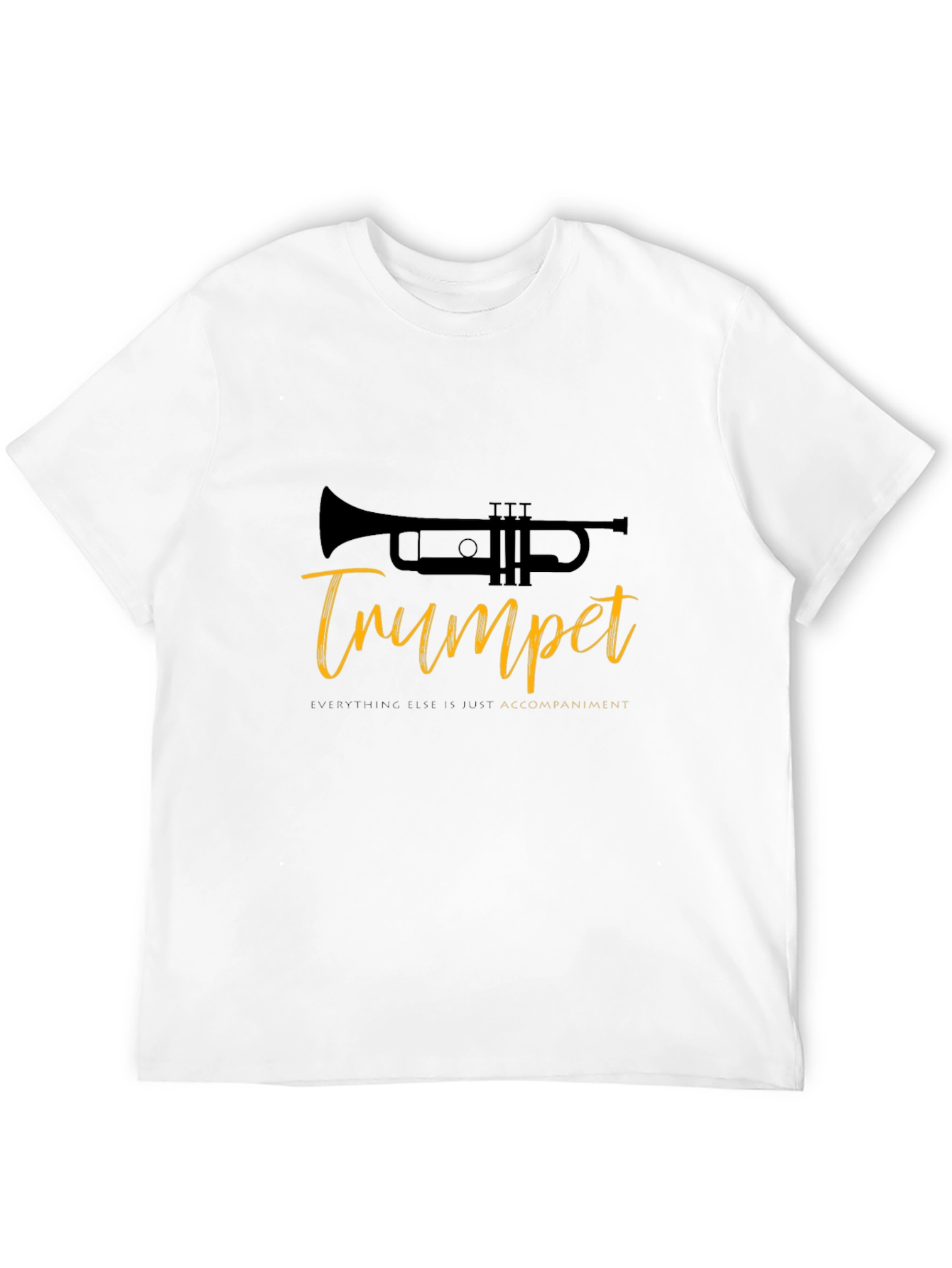 Trumpet Tee: Music Lovers Black T-Shirt