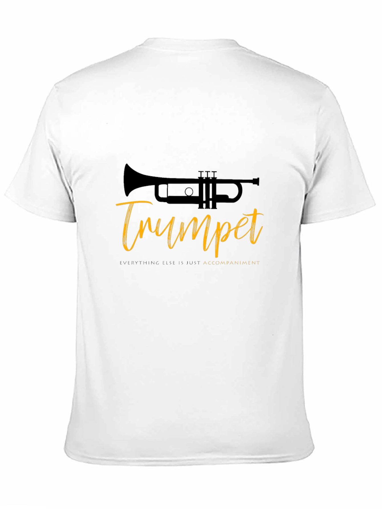 Trumpet Tee: Music Lovers Black T-Shirt