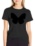 Black Butterfly Graphic Tee - Stylish Mens T-Shirt