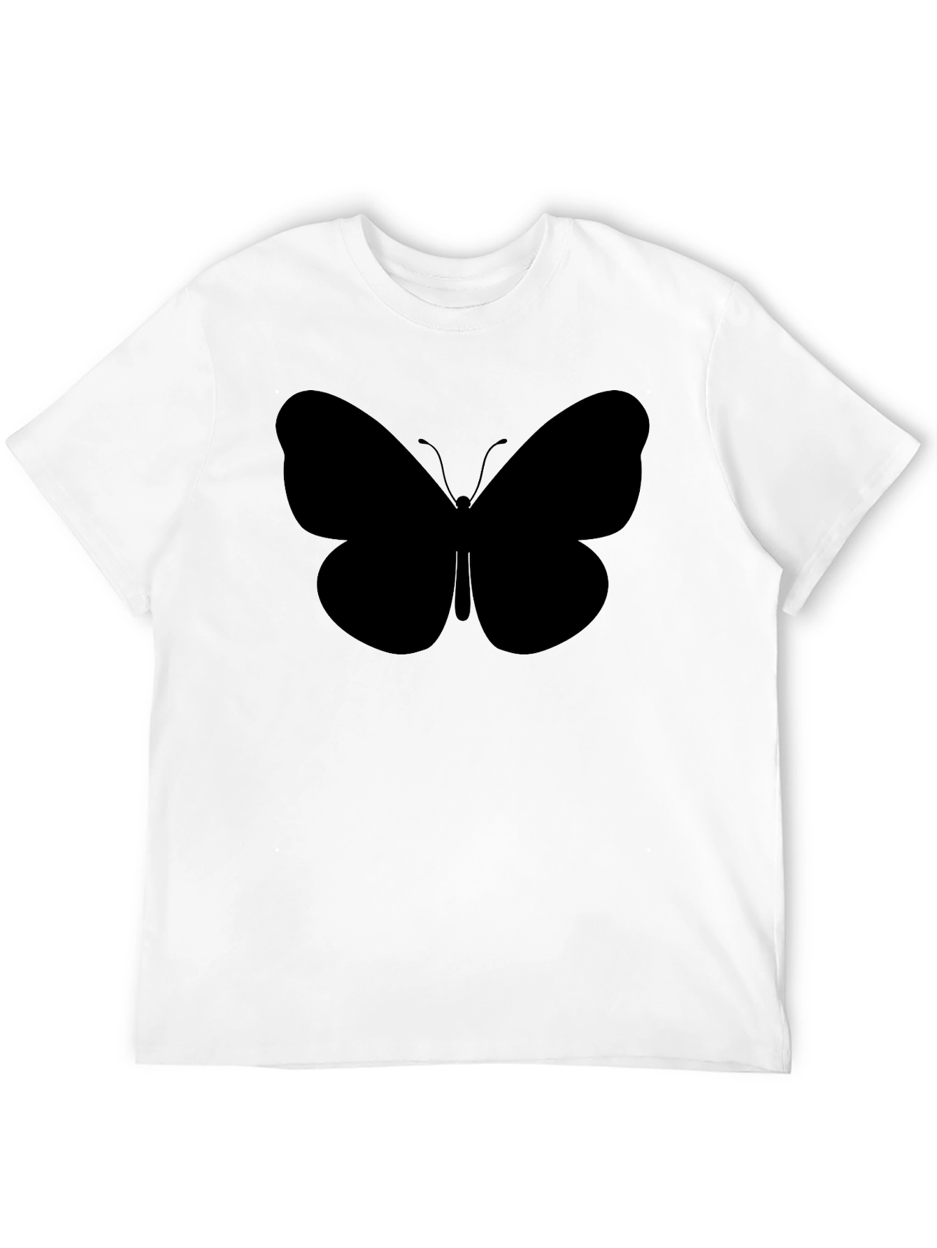 Black Butterfly Graphic Tee - Stylish Mens T-Shirt