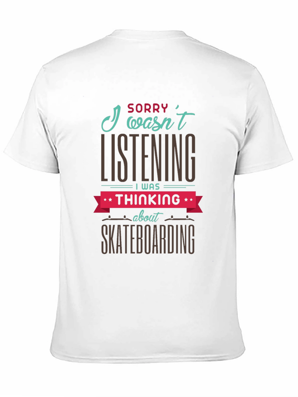 Skateboarding Thought T-Shirt - Black Graphic Tee