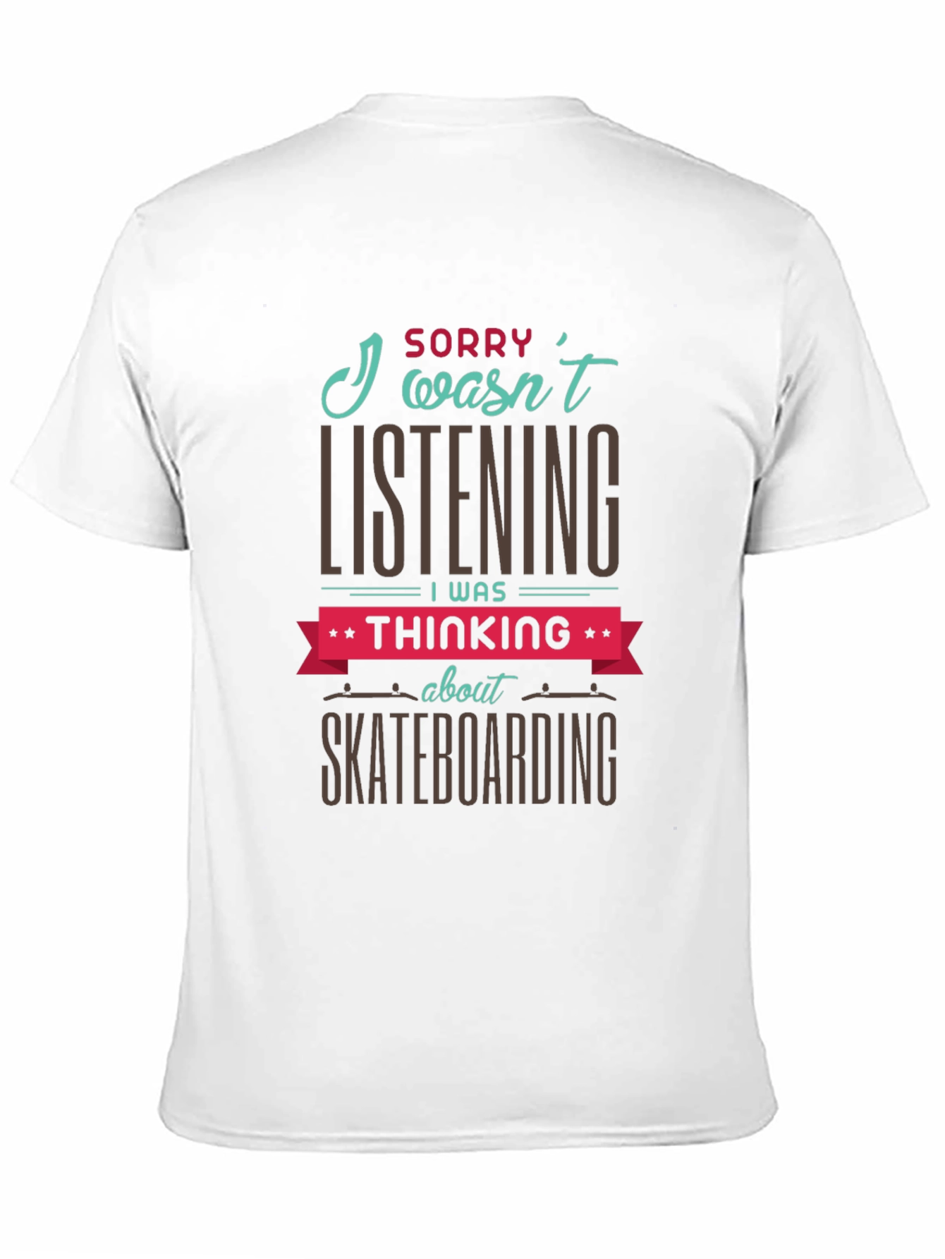 Skateboarding Thought T-Shirt - Black Graphic Tee