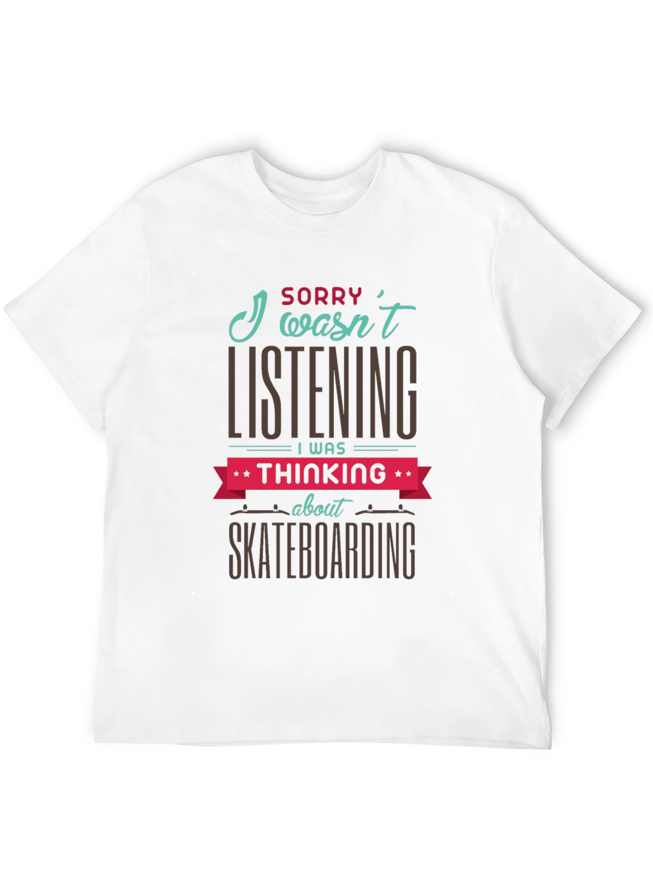 Skateboarding Thought T-Shirt - Black Graphic Tee