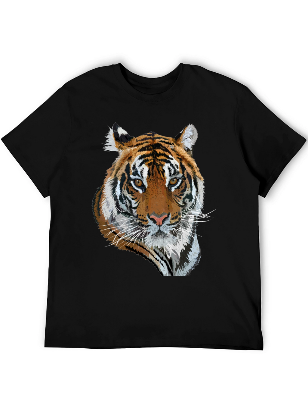 Tiger Graphic Black T-Shirt - Mens Fashion