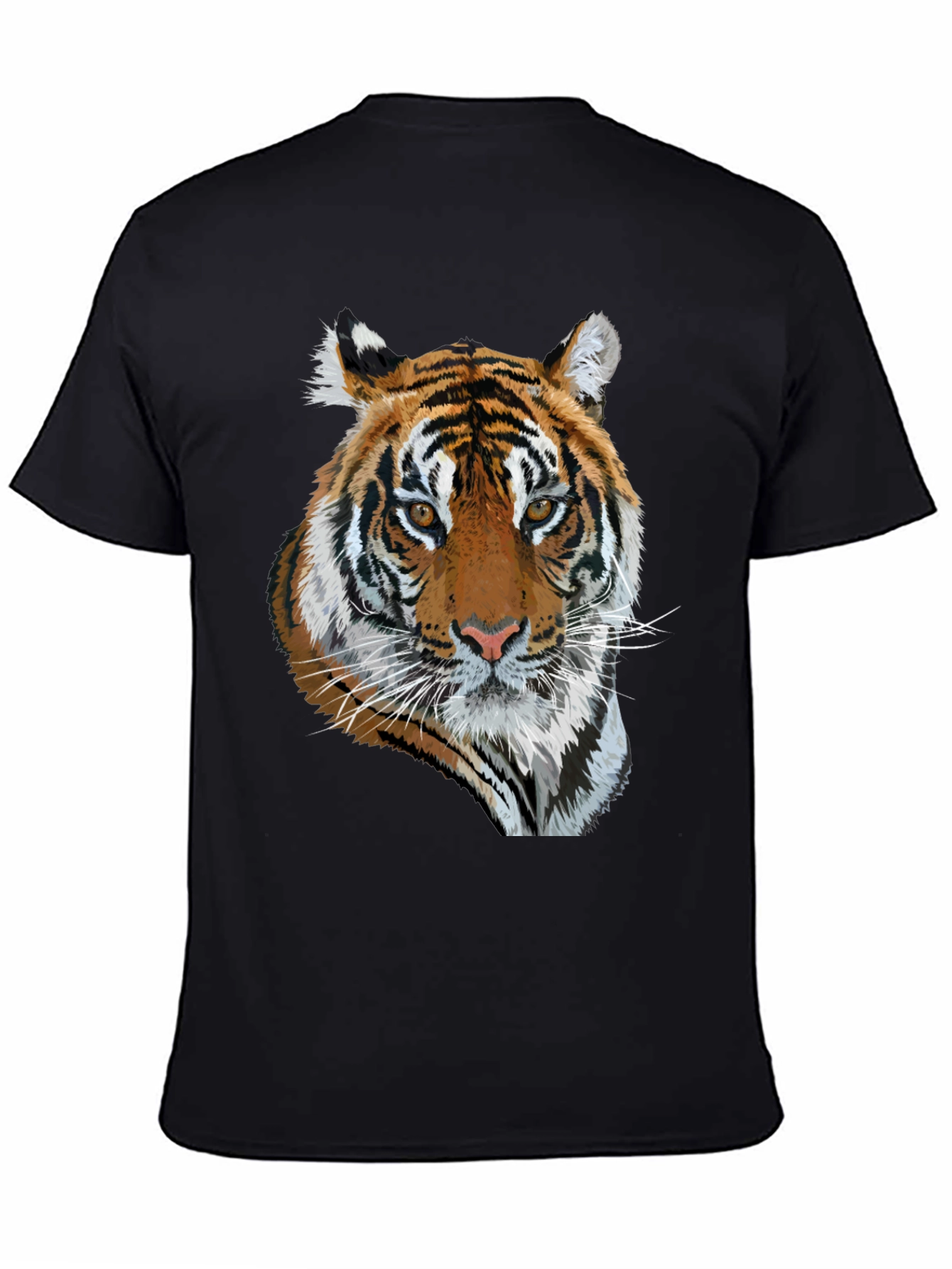 Tiger Graphic Black T-Shirt - Mens Fashion