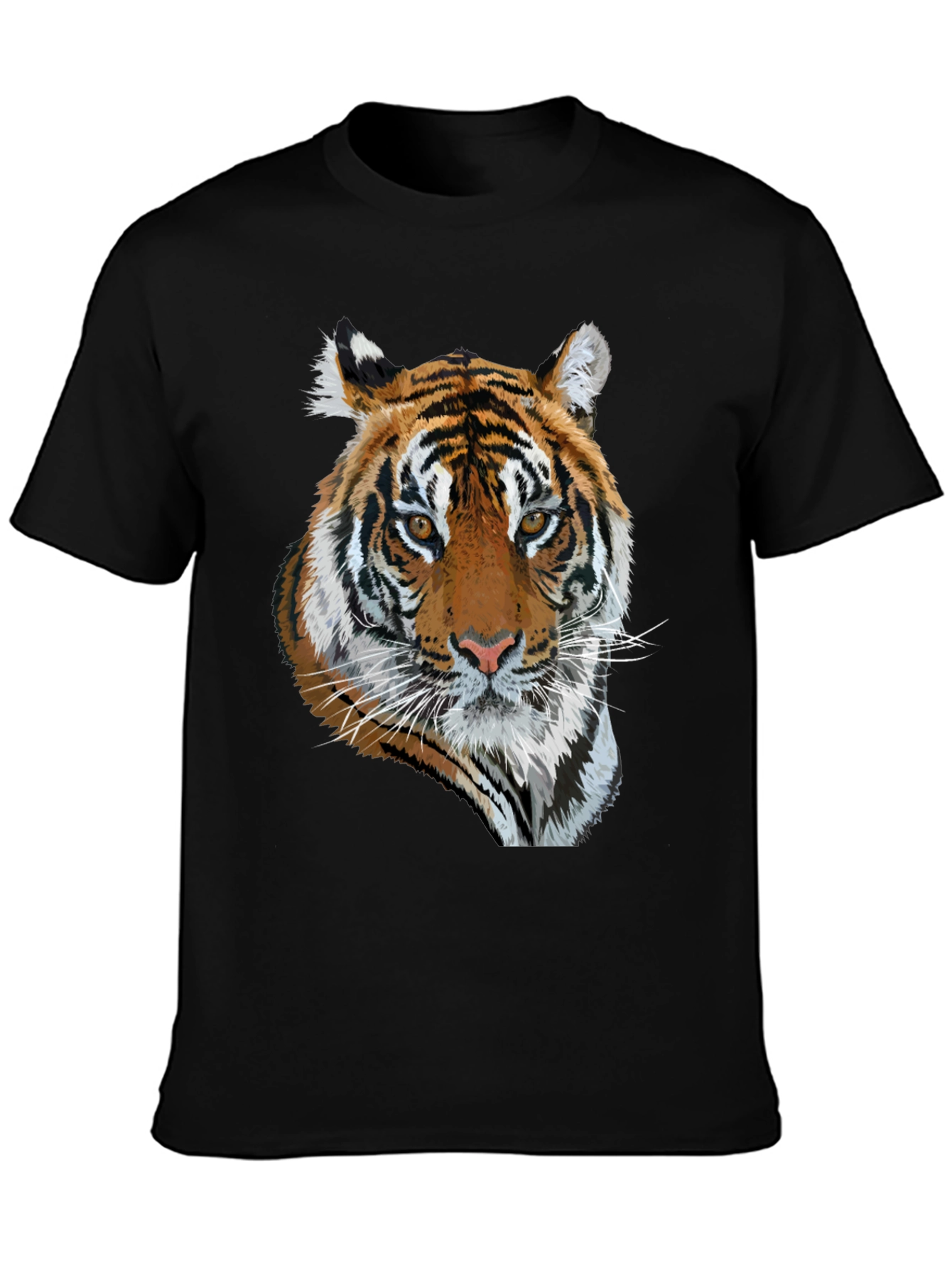 Tiger Graphic Black T-Shirt - Mens Fashion
