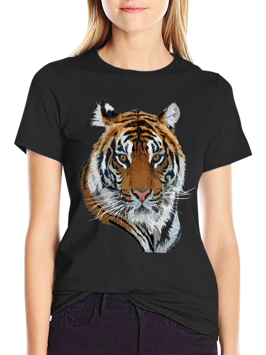Tiger Graphic Black T-Shirt - Mens Fashion