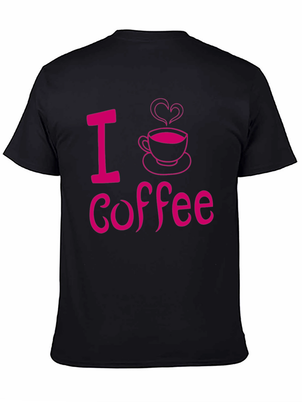 I Love Coffee Graphic Tee - Black Casual Shirt