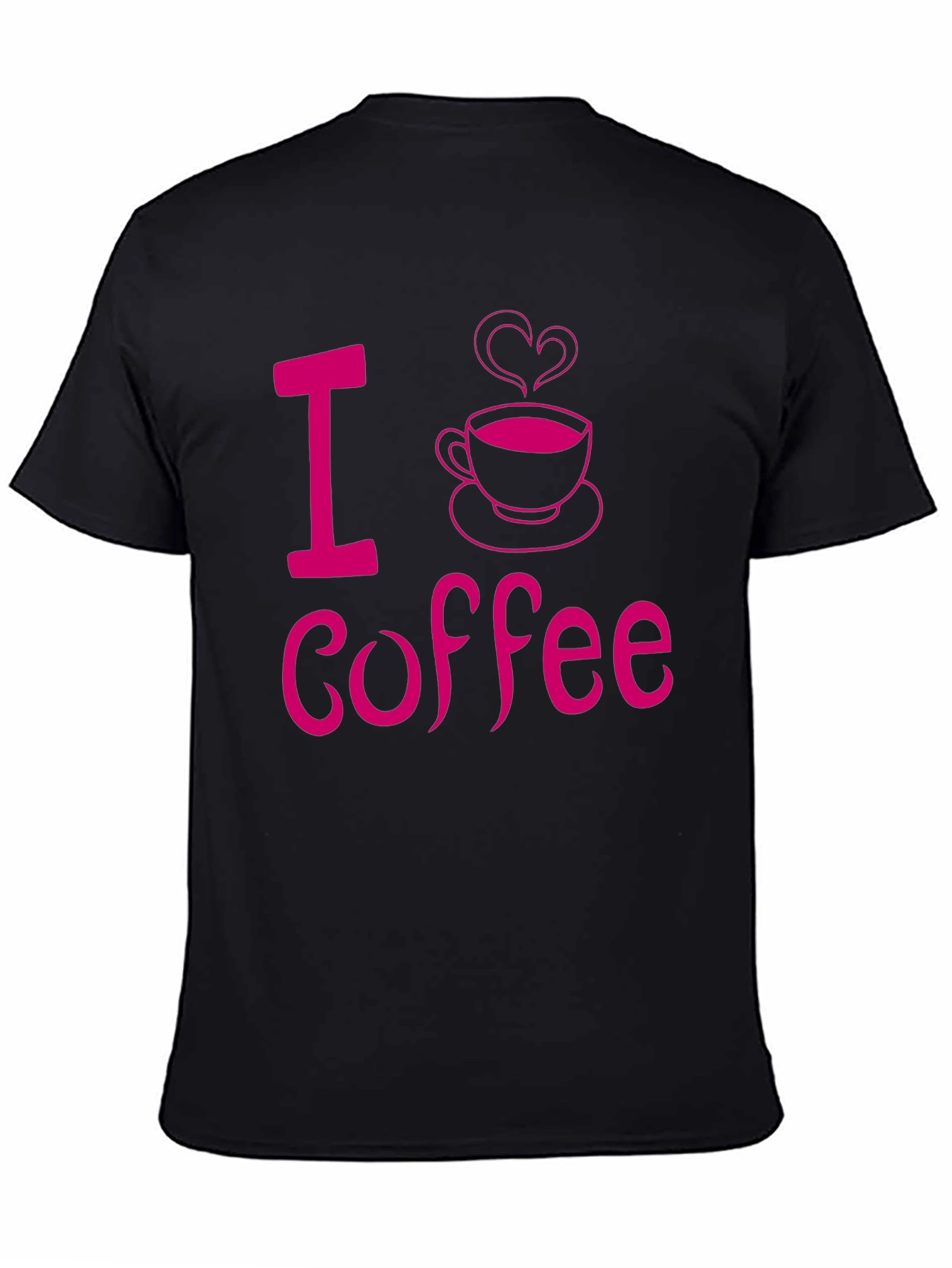 I Love Coffee Graphic Tee - Black Casual Shirt