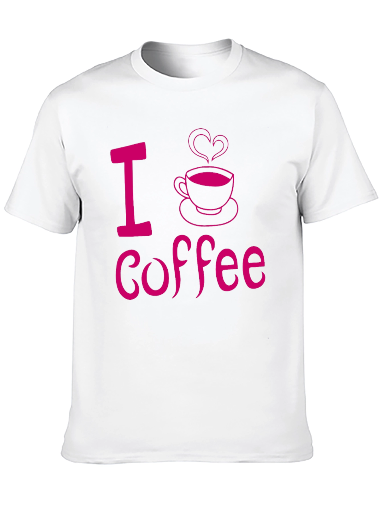 I Love Coffee Graphic Tee - Black Casual Shirt