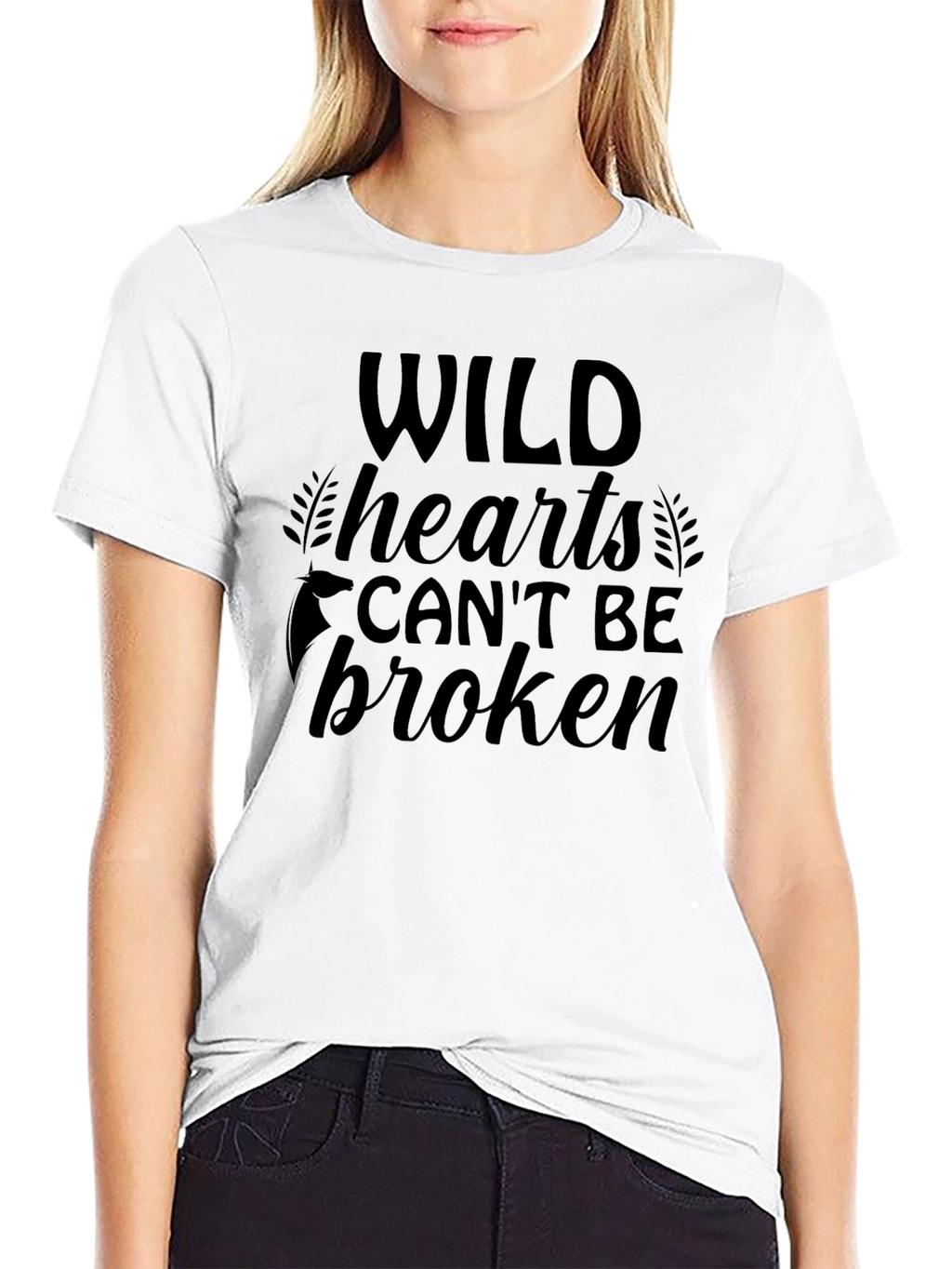 Wild Hearts Graphic Tee - Black