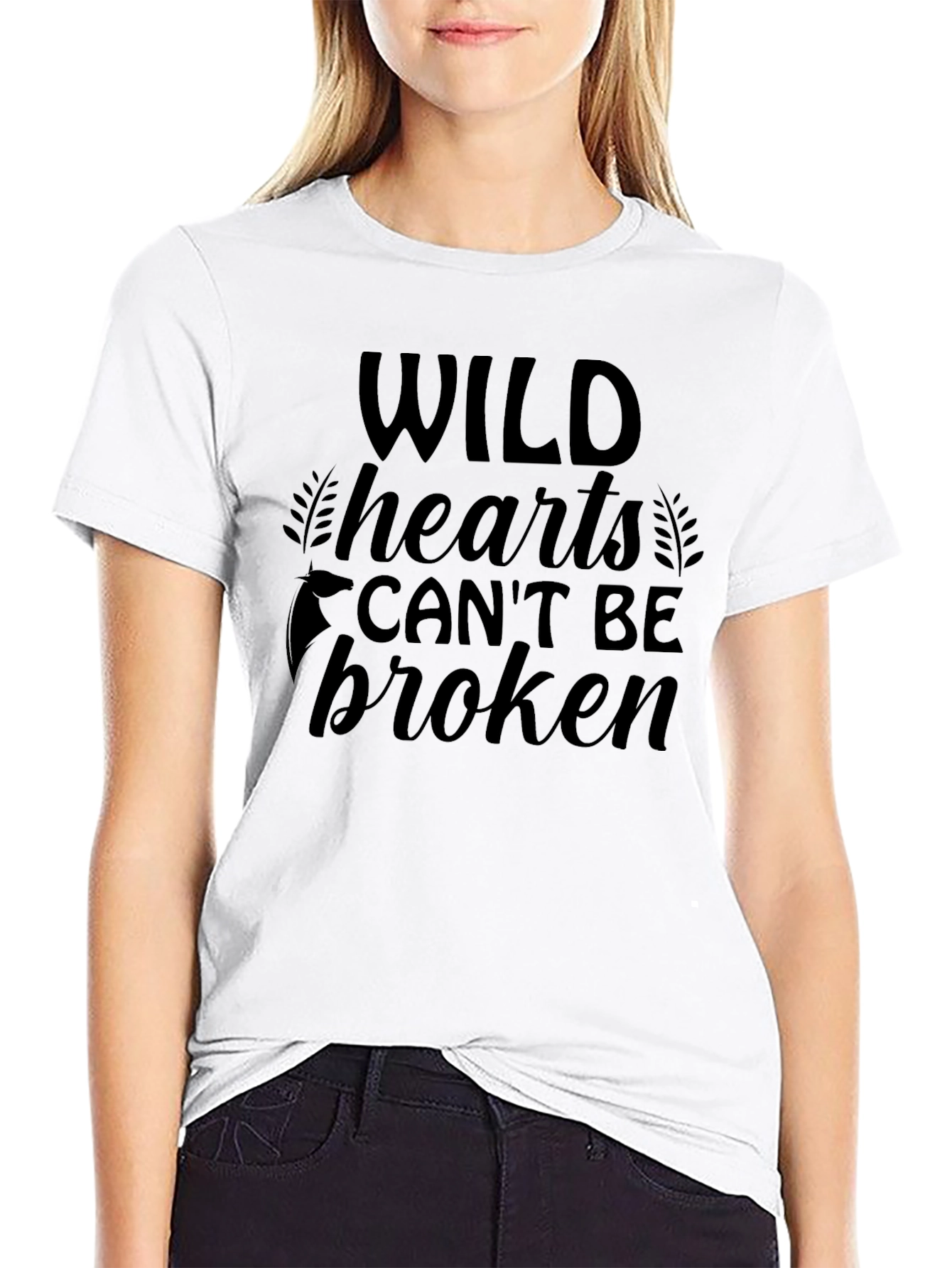 Wild Hearts Graphic Tee - Black
