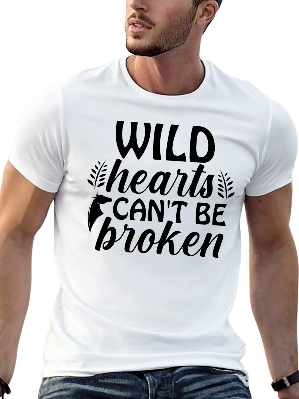 Wild Hearts Graphic Tee - Black