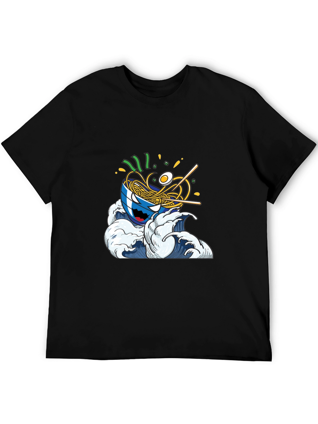 Ramen Wave Graphic Tee - Cool Anime Style