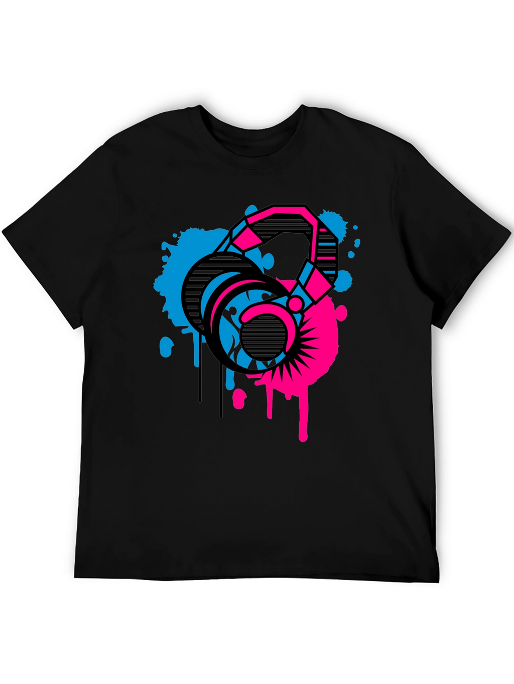 Abstract Kettlebell Graphic T-Shirt - Fitness Apparel