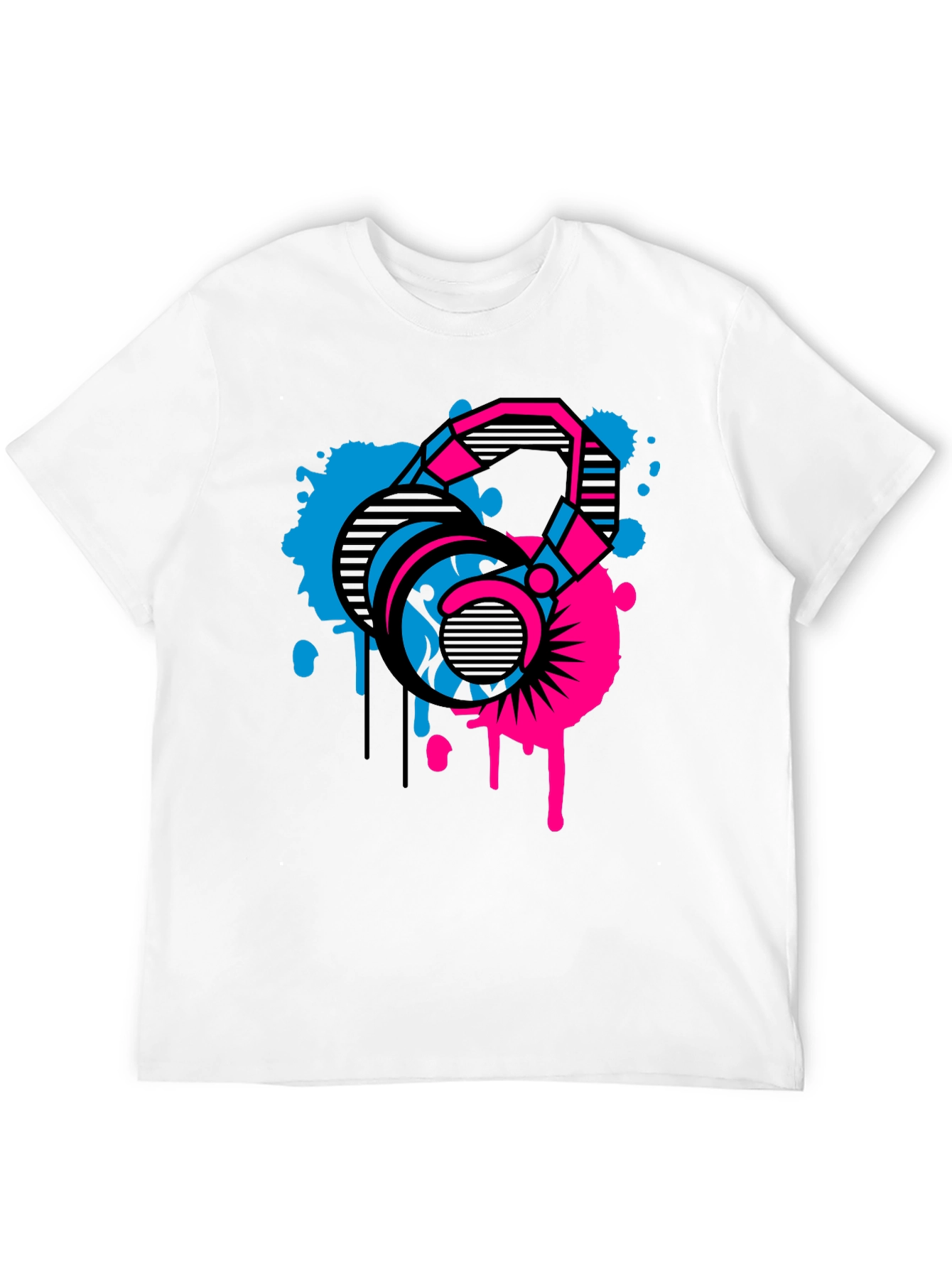 Abstract Kettlebell Graphic T-Shirt - Fitness Apparel