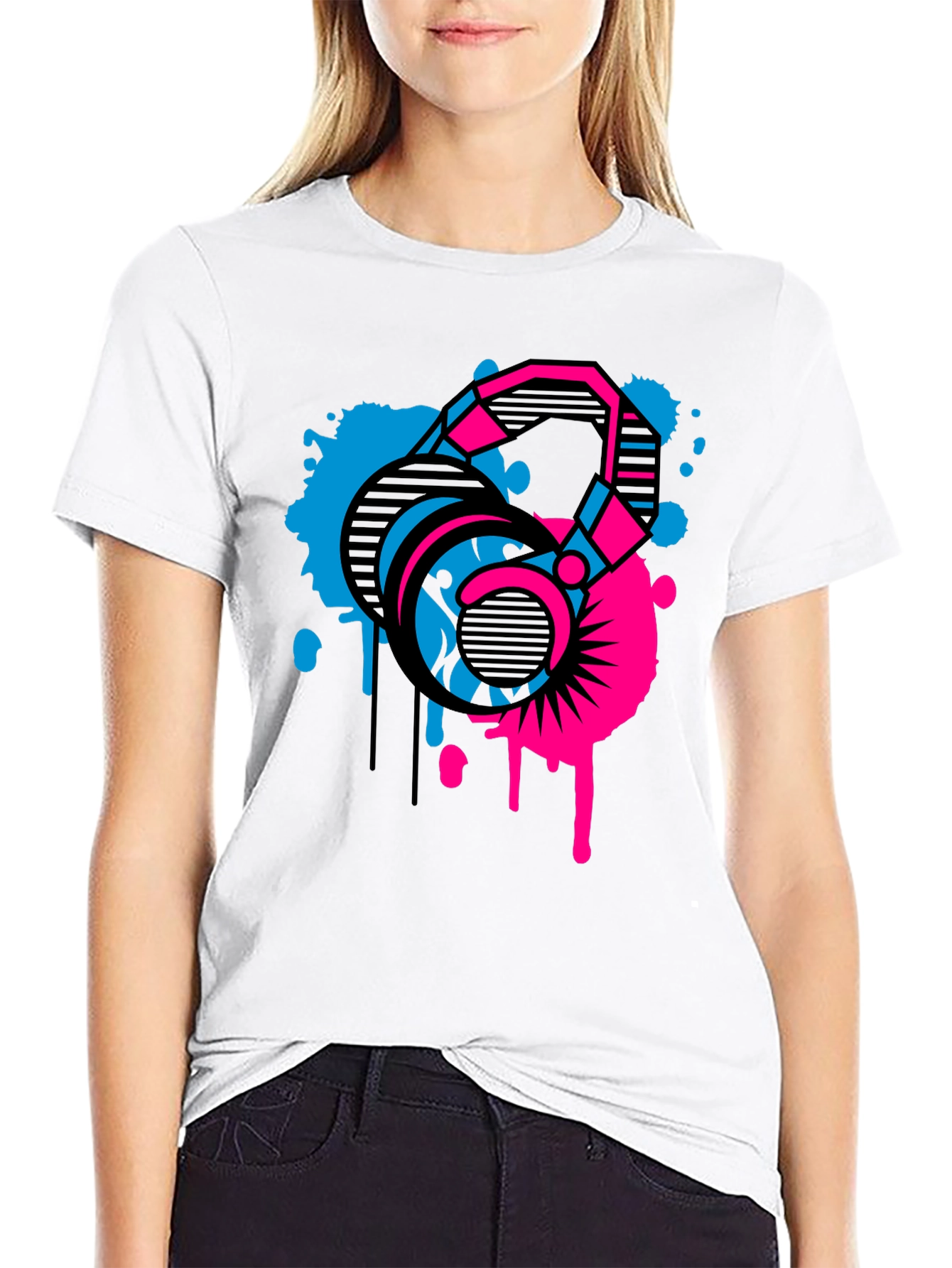 Abstract Kettlebell Graphic T-Shirt - Fitness Apparel