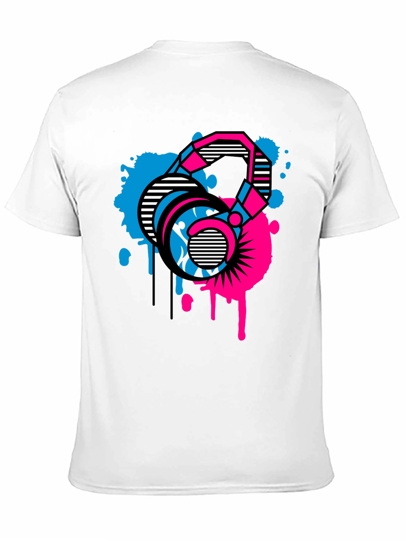 Abstract Kettlebell Graphic T-Shirt - Fitness Apparel