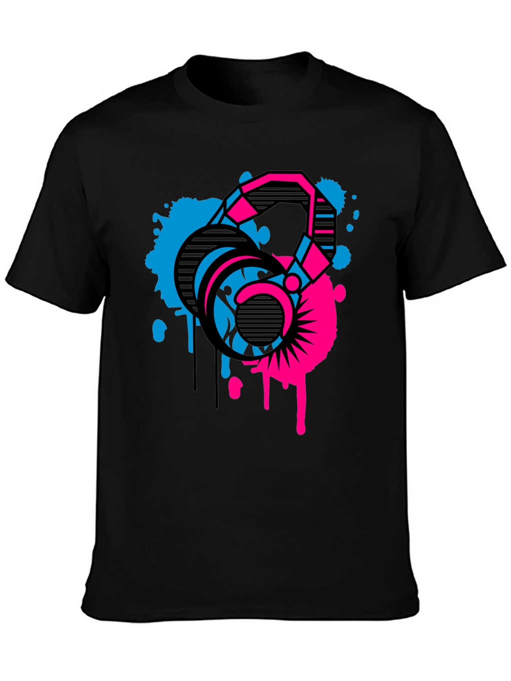 Abstract Kettlebell Graphic T-Shirt - Fitness Apparel