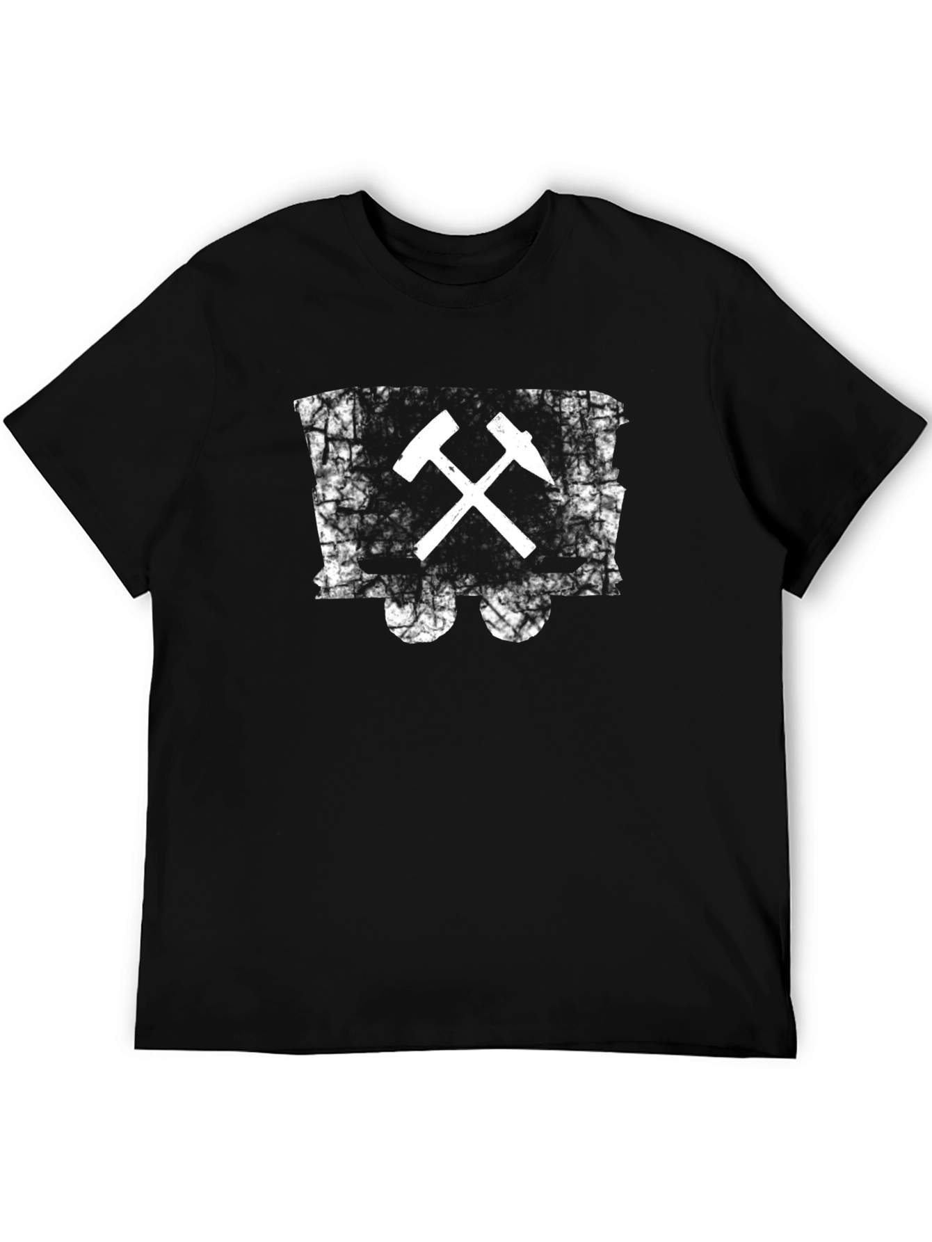 Miners Tools Distressed Black T-Shirt