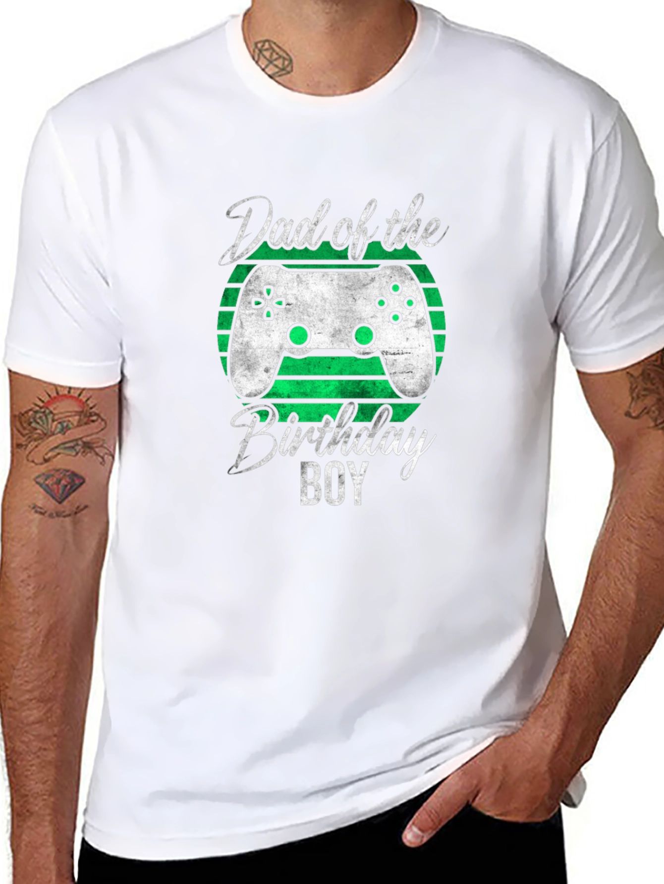 Dad of the Birthday Boy Gamer T-Shirt