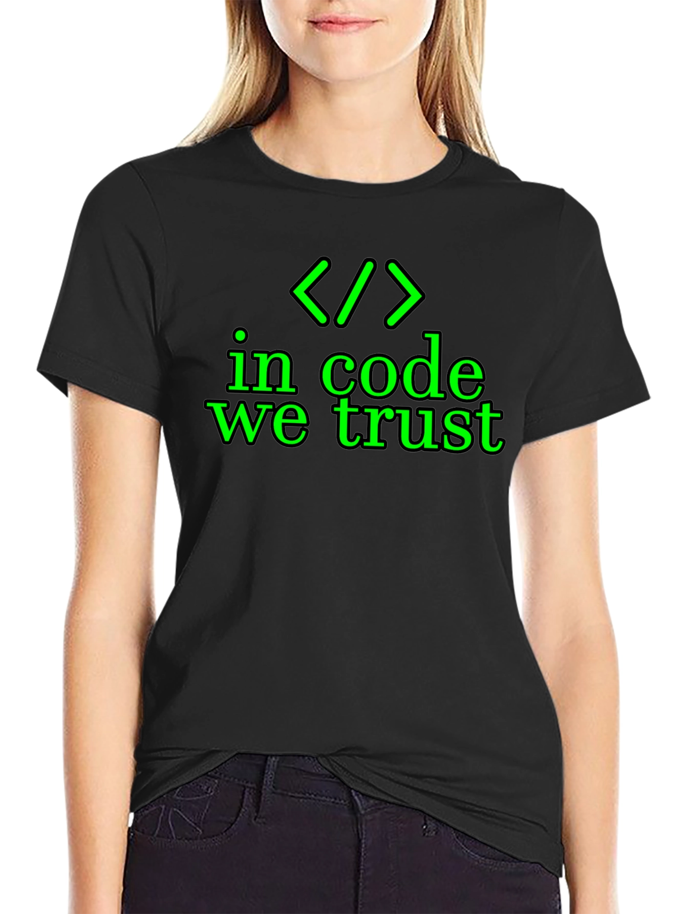 In Code We Trust T-Shirt - Programmer Humor Tee