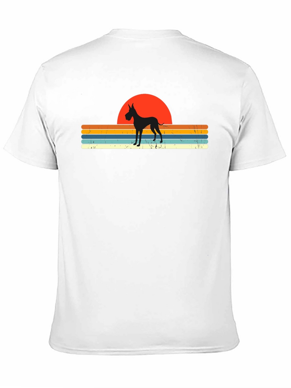 Great Dane Sunset Retro T-Shirt