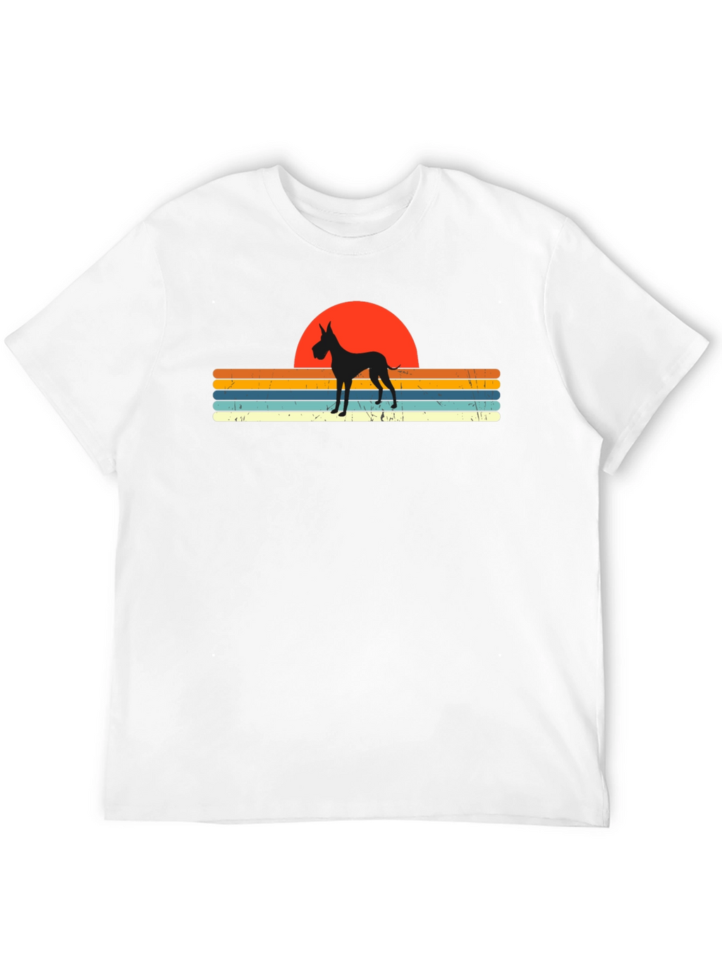 Great Dane Sunset Retro T-Shirt