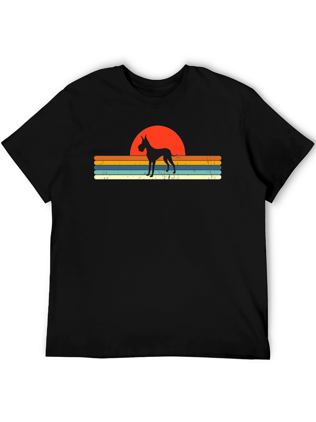 Great Dane Sunset Retro T-Shirt