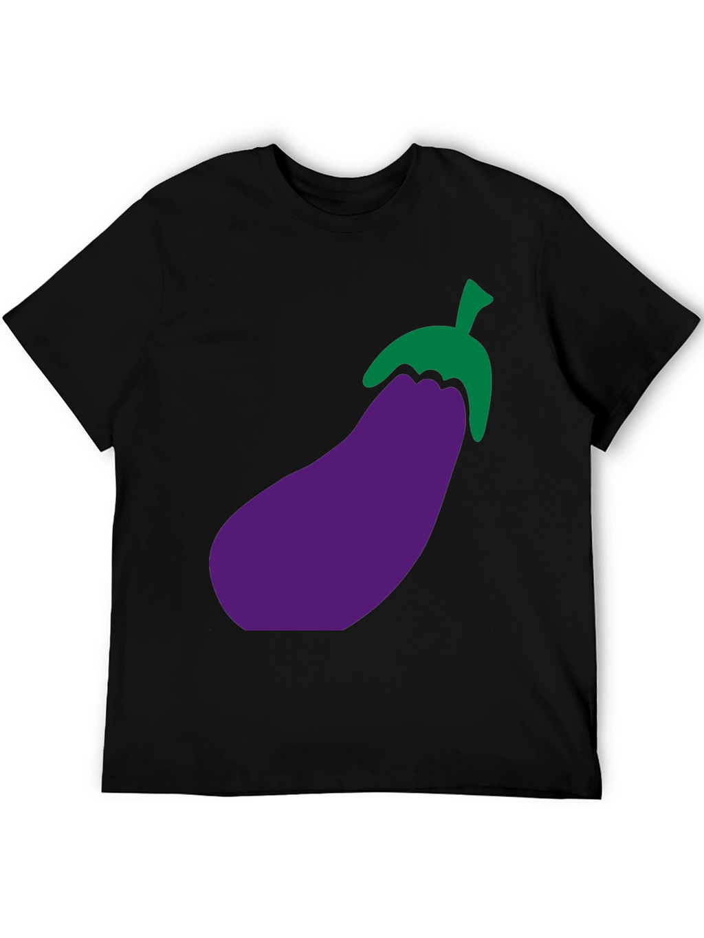 Eggplant Graphic T-Shirt - Black