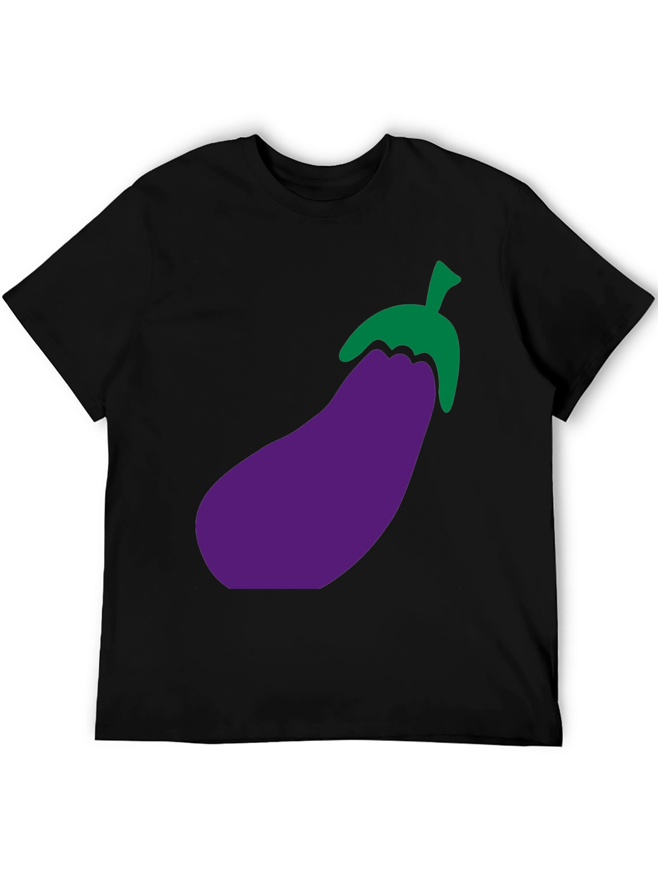 Eggplant Graphic T-Shirt - Black