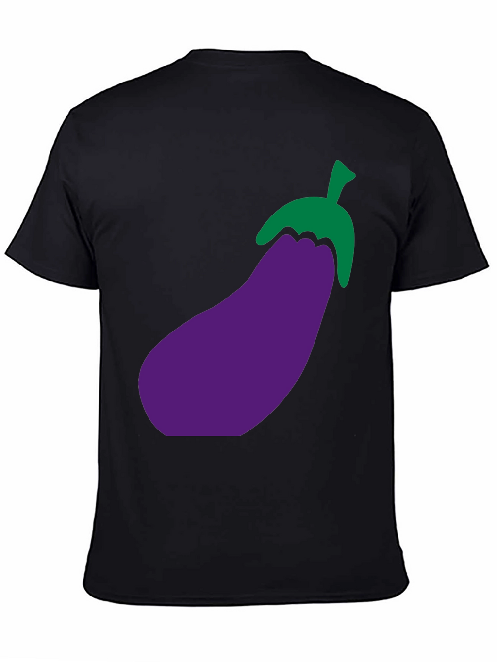 Eggplant Graphic T-Shirt - Black