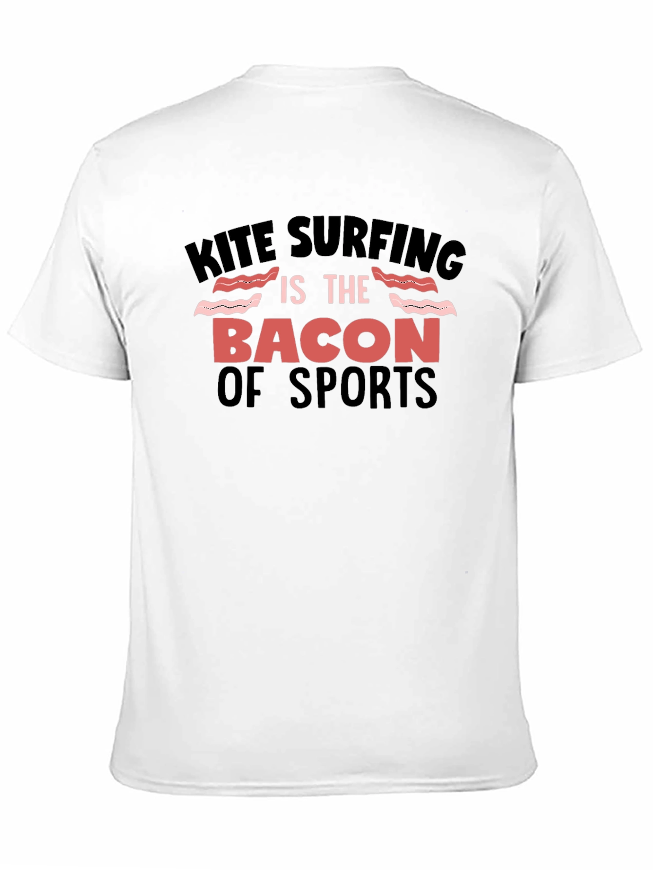 Kite Surfing Bacon of Sports Graphic Tee