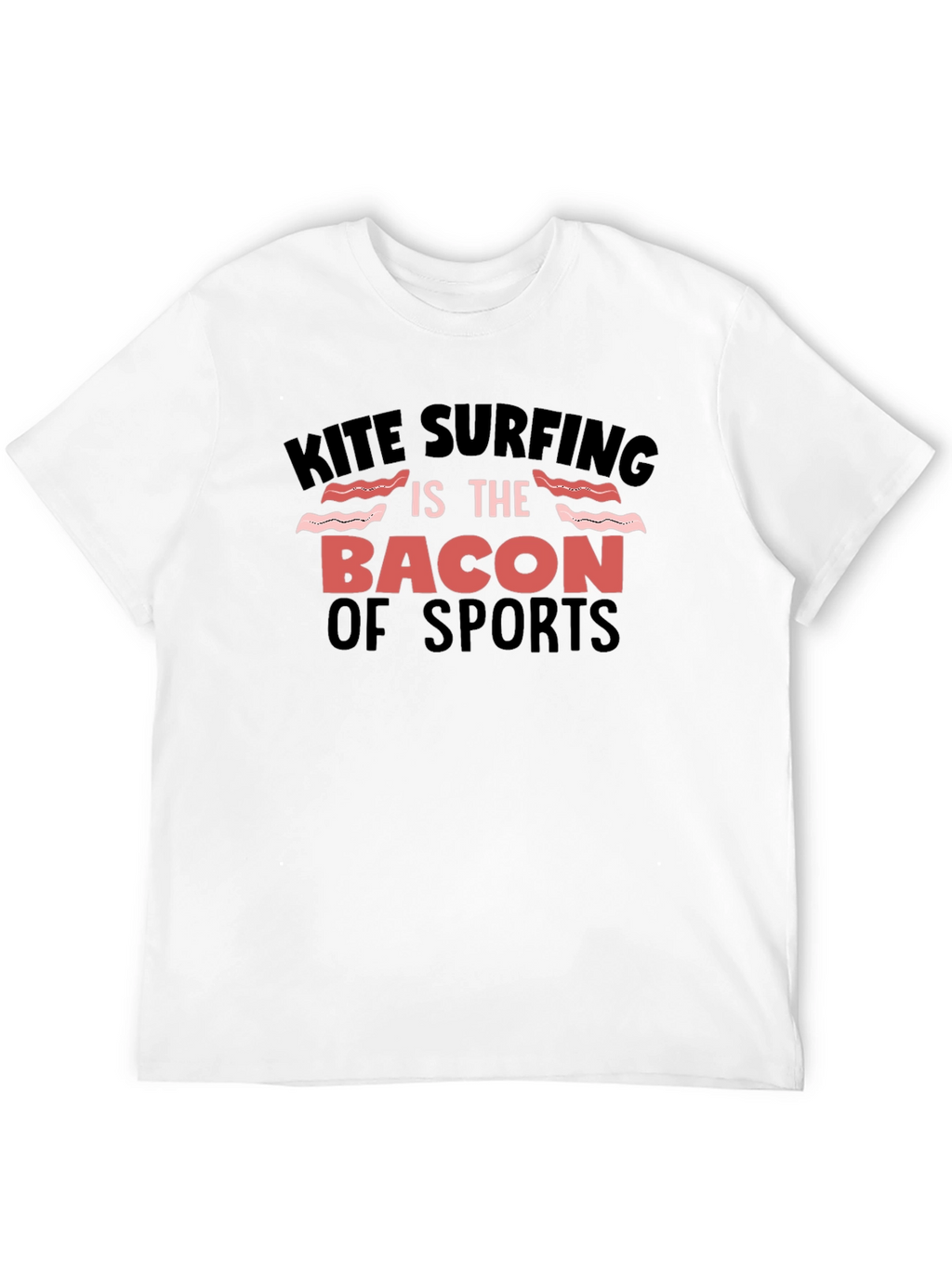 Kite Surfing Bacon of Sports Graphic Tee
