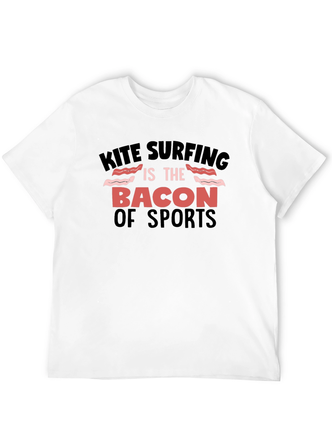 Kite Surfing Bacon of Sports Graphic Tee