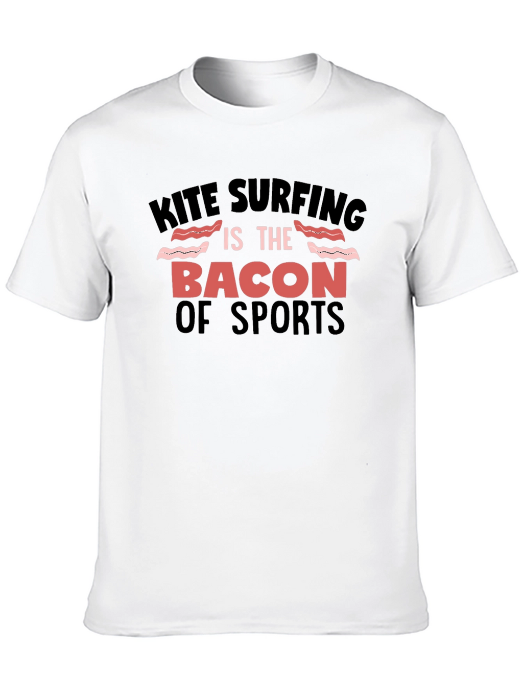 Kite Surfing Bacon of Sports Graphic Tee