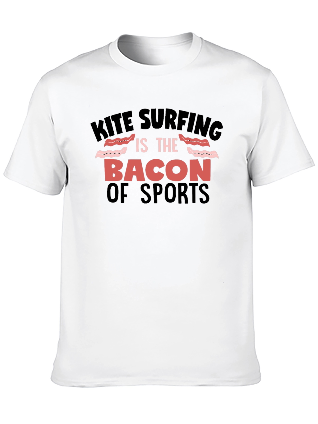 Kite Surfing Bacon of Sports Graphic Tee