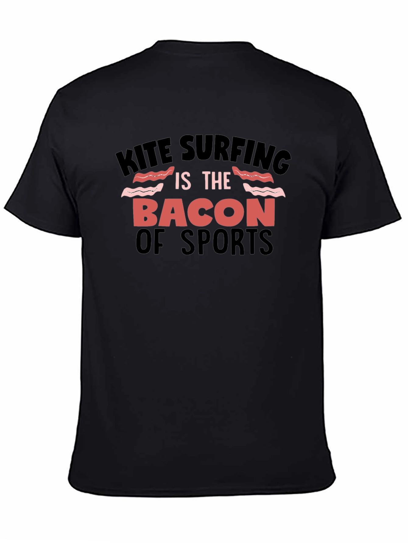 Kite Surfing Bacon of Sports Graphic Tee