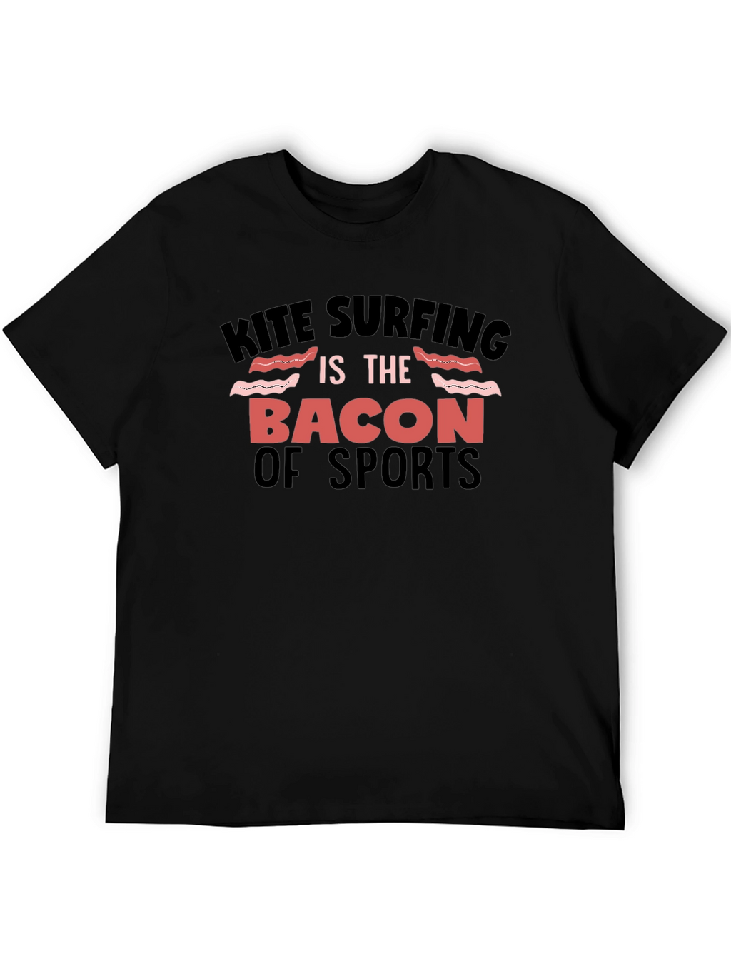 Kite Surfing Bacon of Sports Graphic Tee
