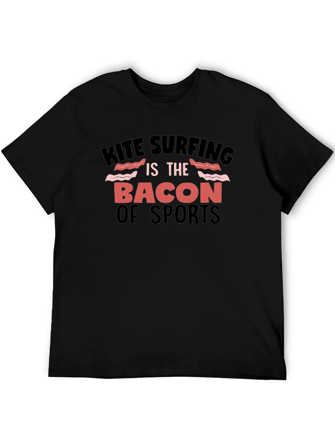Kite Surfing Bacon of Sports Graphic Tee