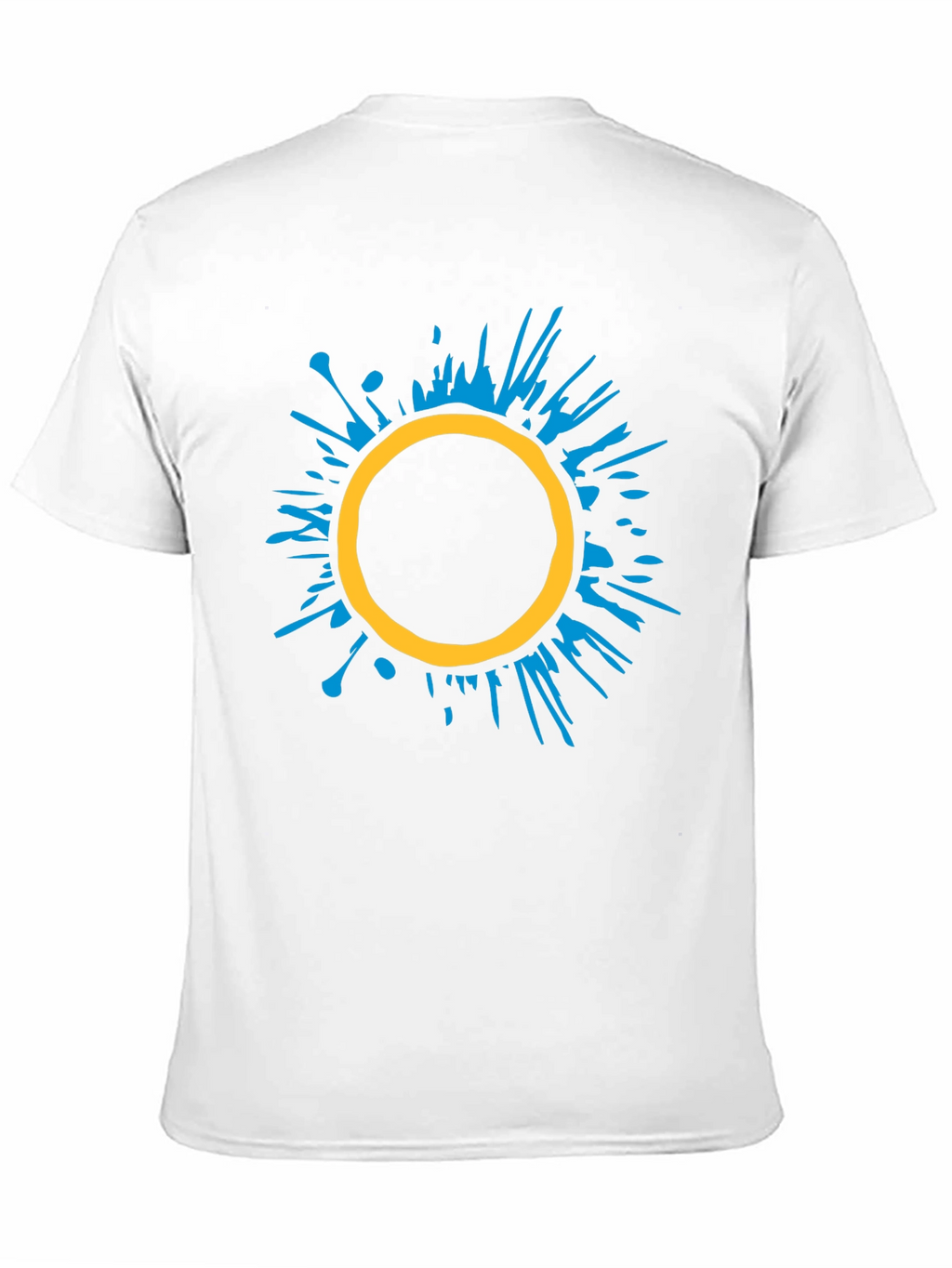 Abstract Circle Graphic Tee - Stylish Black T-Shirt