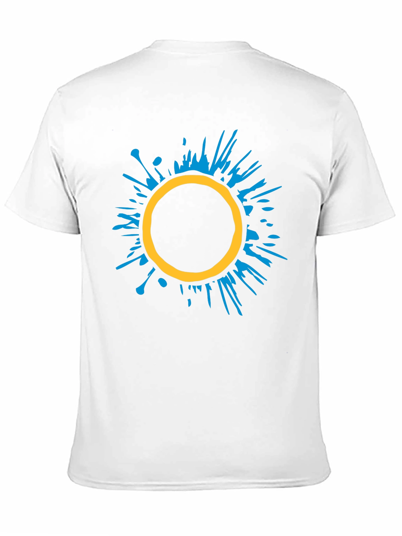 Abstract Circle Graphic Tee - Stylish Black T-Shirt