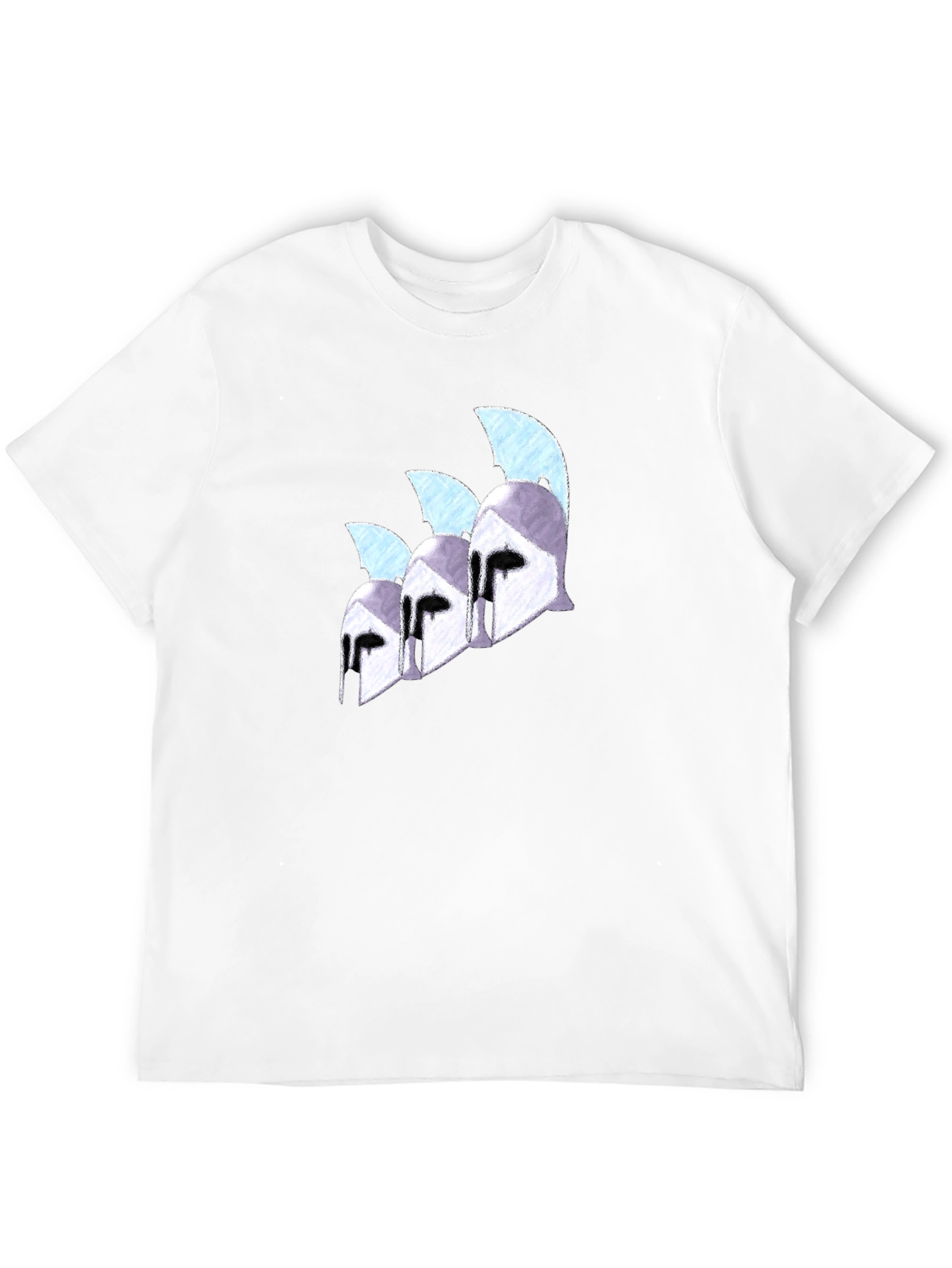 Spartan Helmet Graphic Black T-Shirt