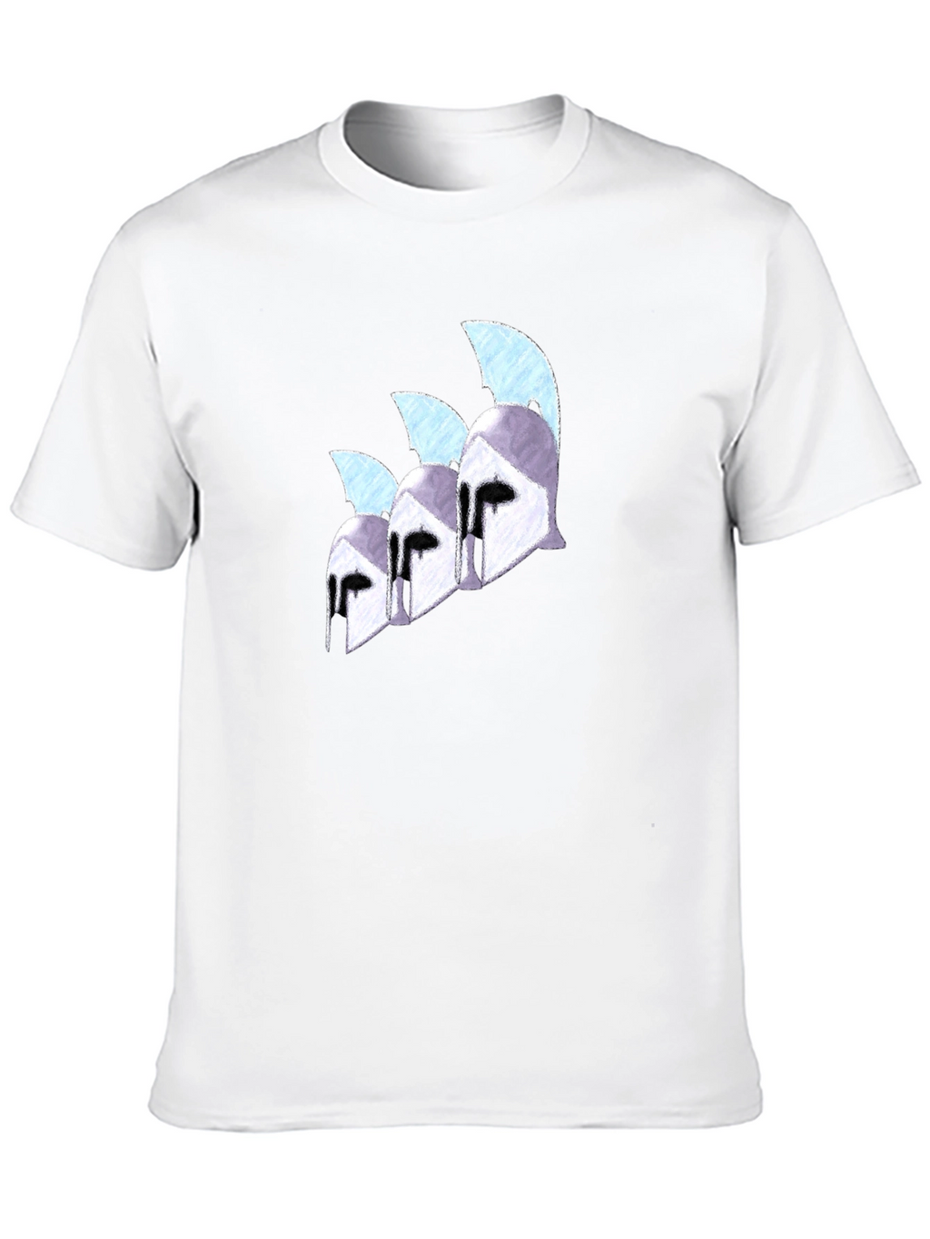 Spartan Helmet Graphic Black T-Shirt