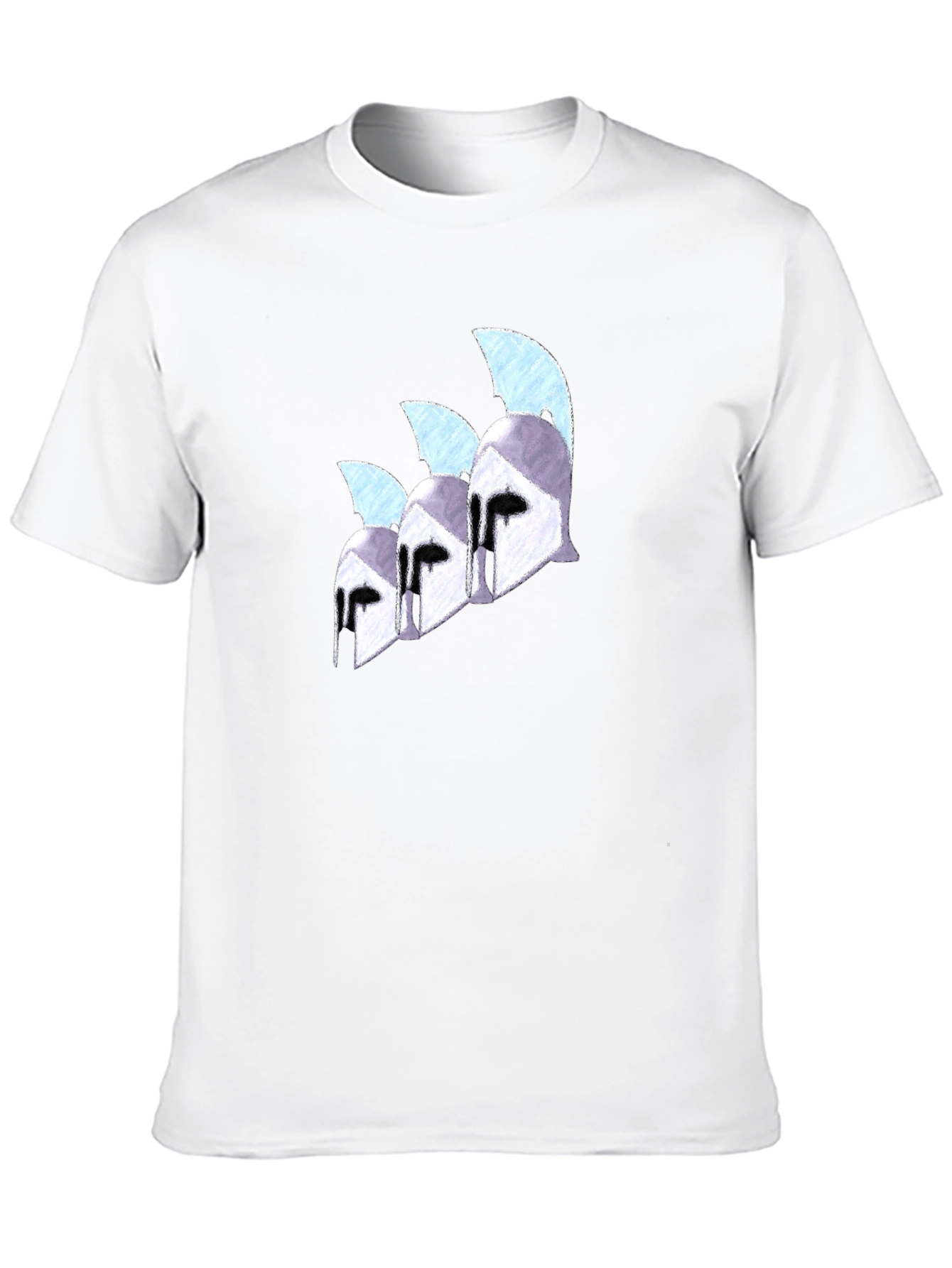 Spartan Helmet Graphic Black T-Shirt
