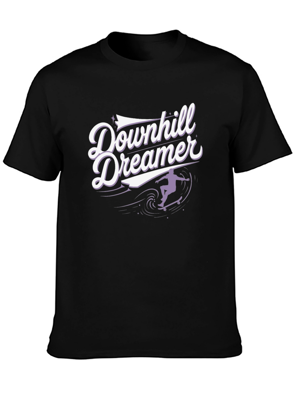 Downhill Dreamer Graphic T-Shirt - Skateboard Design